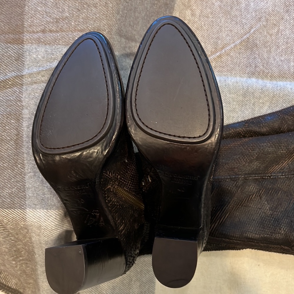 DUCANERO manifattura italiana Dark Brown leather Boot NWOT Size 9 FREE SHIPPING! - Picture 7 of 9